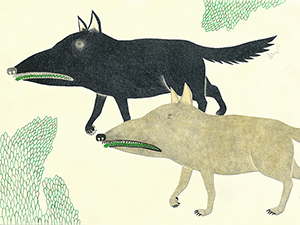 個人展「うららの舟」DM画像