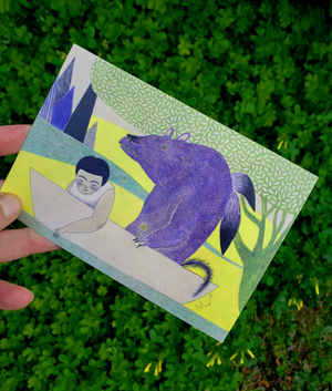 個人展「うららの舟」DM画像